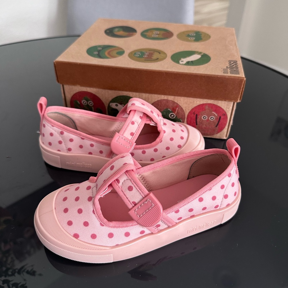 Mini Melissa, Mel Basic Print tennis shoes, Size 13